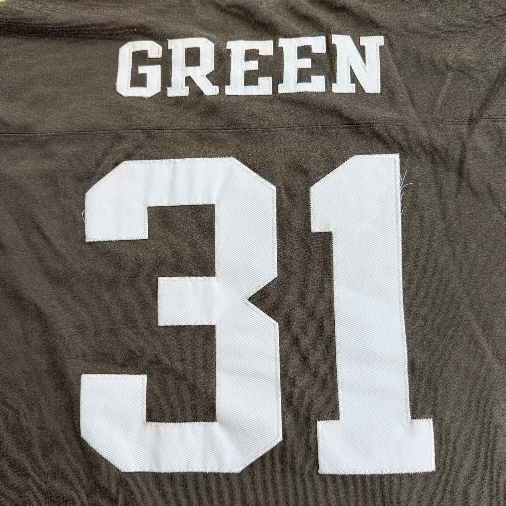 J- Vintage Cleveland Browns William Green NFL Reebok Jersey Style Long Sleeve Tee - 2Xl