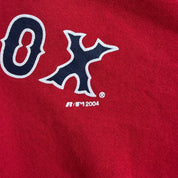 J- Vintage '04 Boston Red Sox MLB Russel Athletic Logo Graphic Hoodie - M