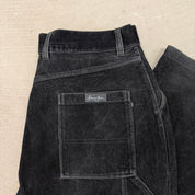 Vintage Sean John Velour Black Carpenter Pants - 2XL (Measures 36x30)