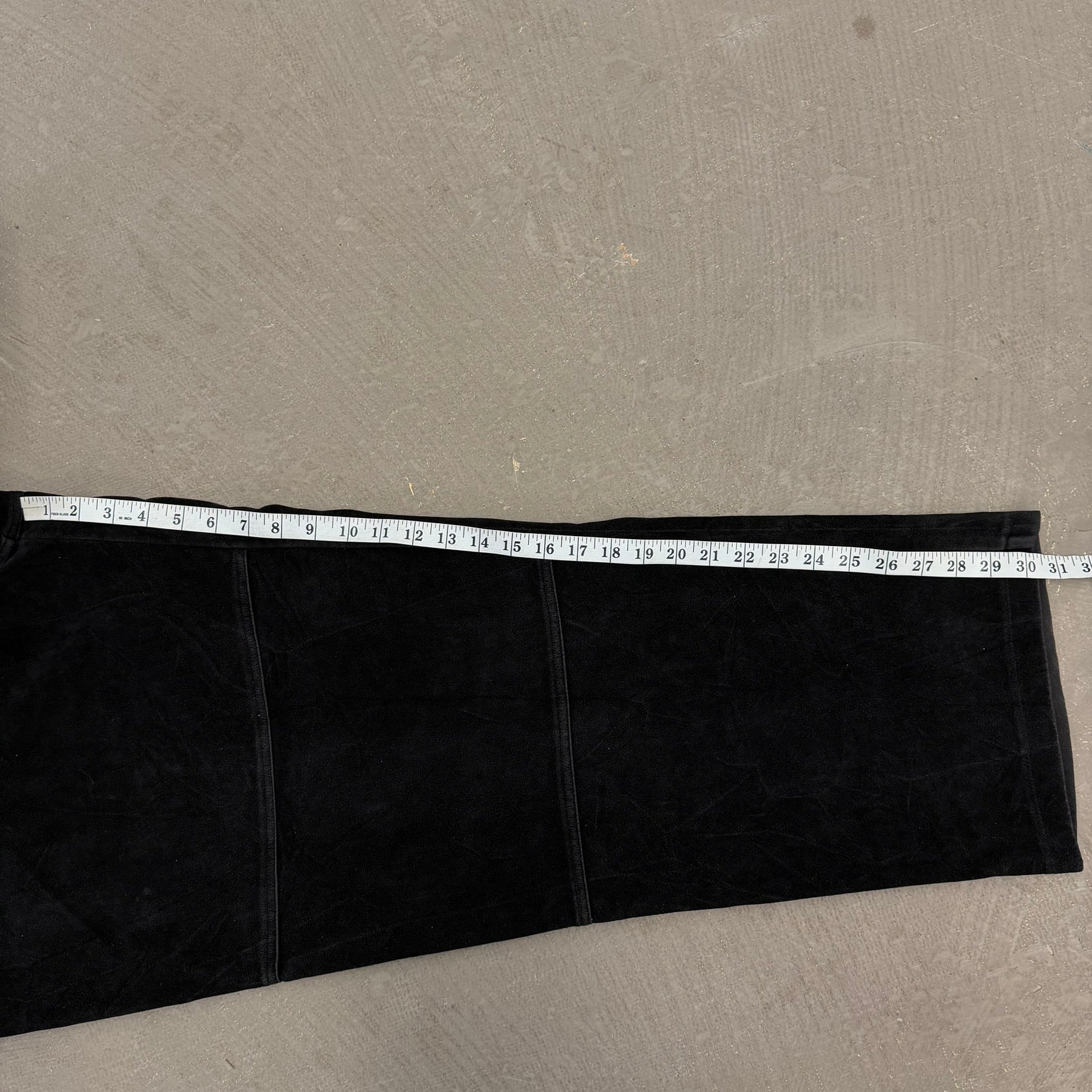 Vintage Sean John Velour Black Carpenter Pants - 2XL (Measures 36x30)