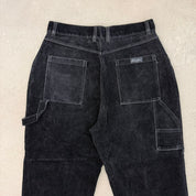 Vintage Sean John Velour Black Carpenter Pants - 2XL (Measures 36x30)