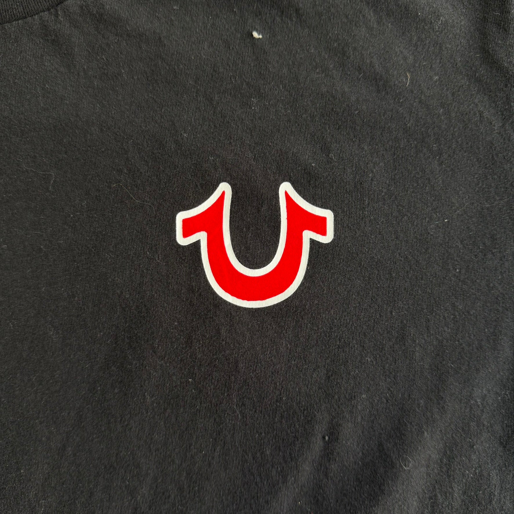 J- Vintage True Religion Logo & Buddha Graphic Tee - L