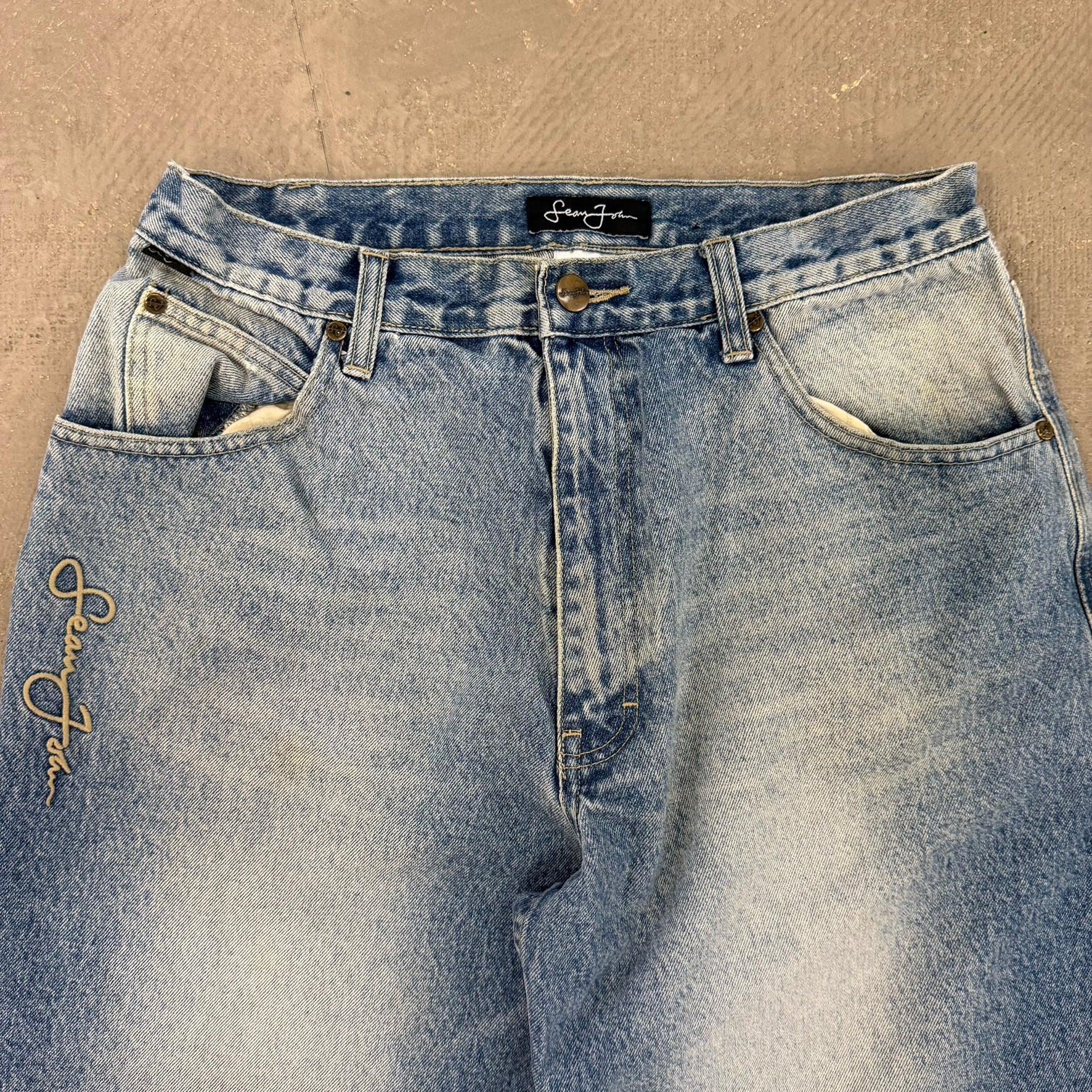 Vintage Sean John Light Wash Denim Carpenter Jeans - w32 (Measures 31x30)