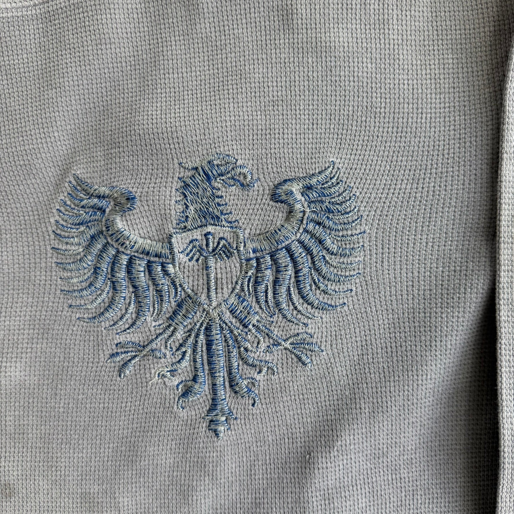 J- Vintage Affliction Embroidered Logo Thermal Long Sleeve Tee - 2XL