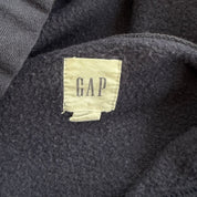 J- Vintage GAP Embroidered Text Navy Hoodie - 2XL