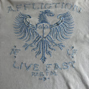 J- Vintage Affliction Embroidered Logo Thermal Long Sleeve Tee - 2XL