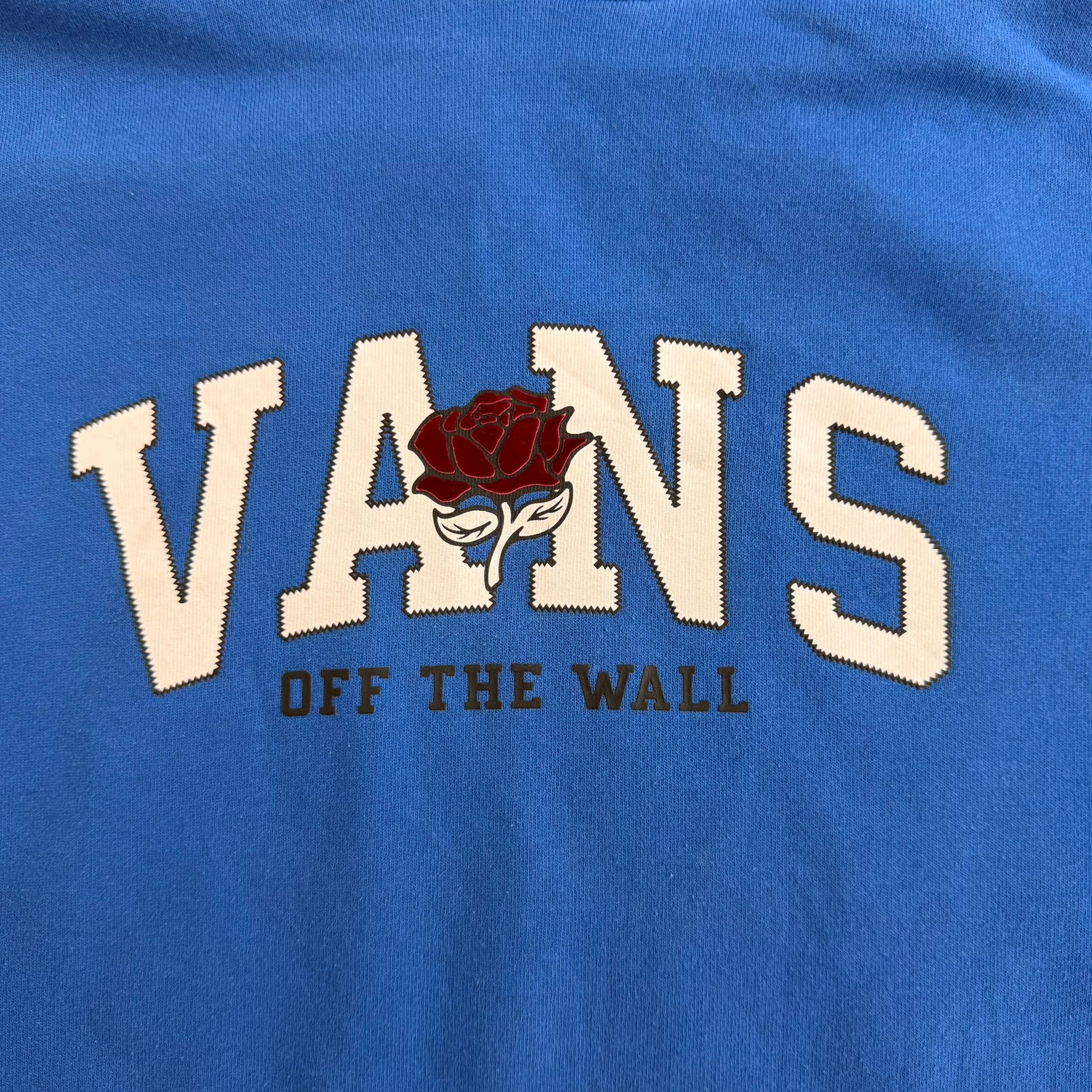 J- Vans Of The Wall Rose Graphic & Text Hoodie - M