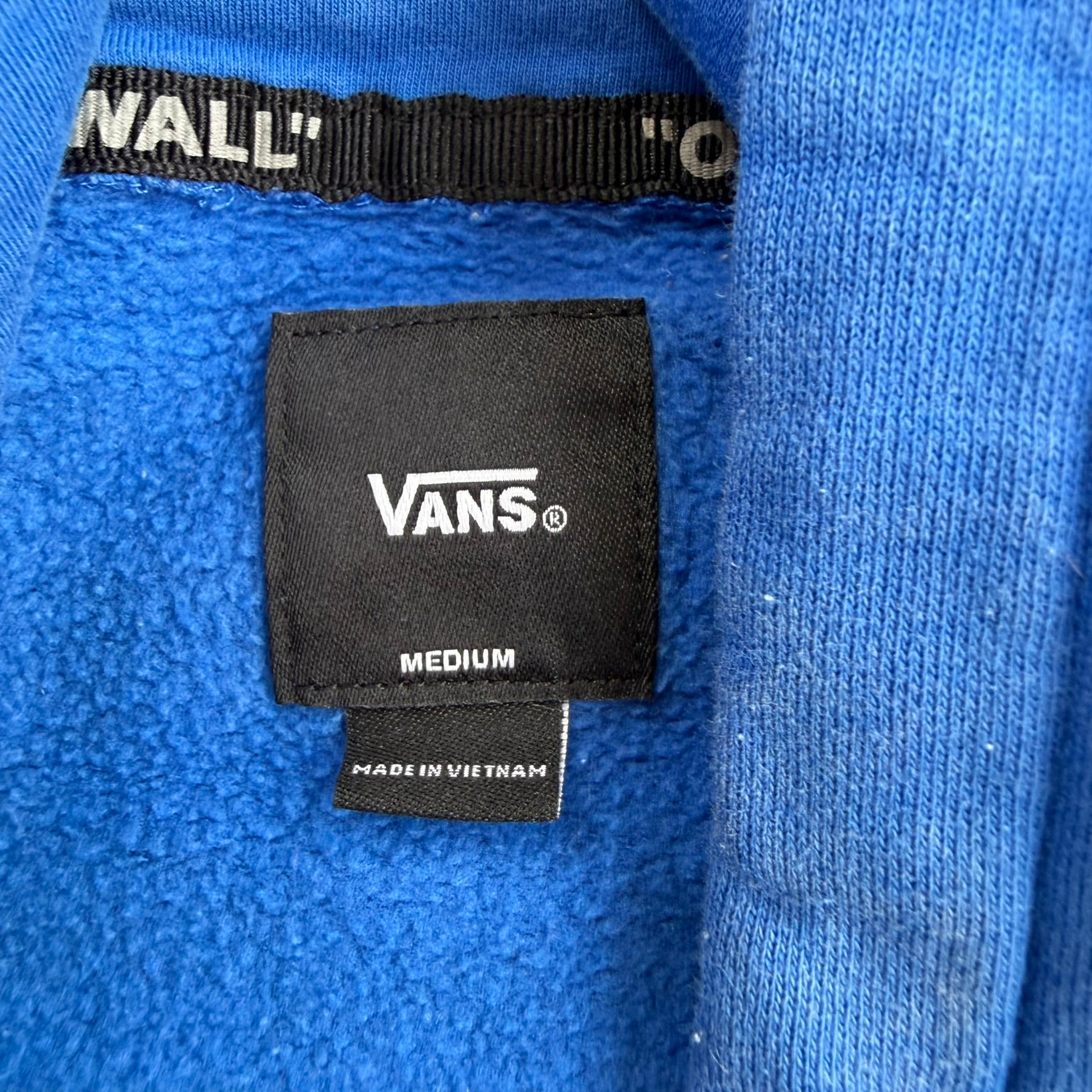 J- Vans Of The Wall Rose Graphic & Text Hoodie - M