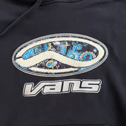 J- Vans Embroidered Chenille Text  Graphic Hoodie - M