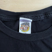 J- Vintage Ed Hardy Top Hat Skeleton Casino Graphic Tee - S