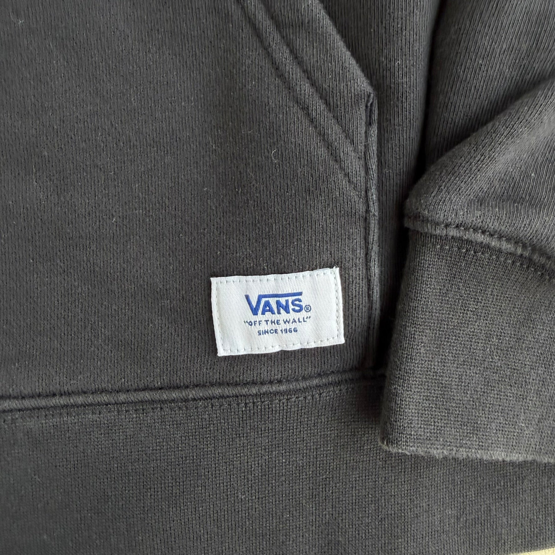 J- Vans Embroidered Chenille Text  Graphic Hoodie - M