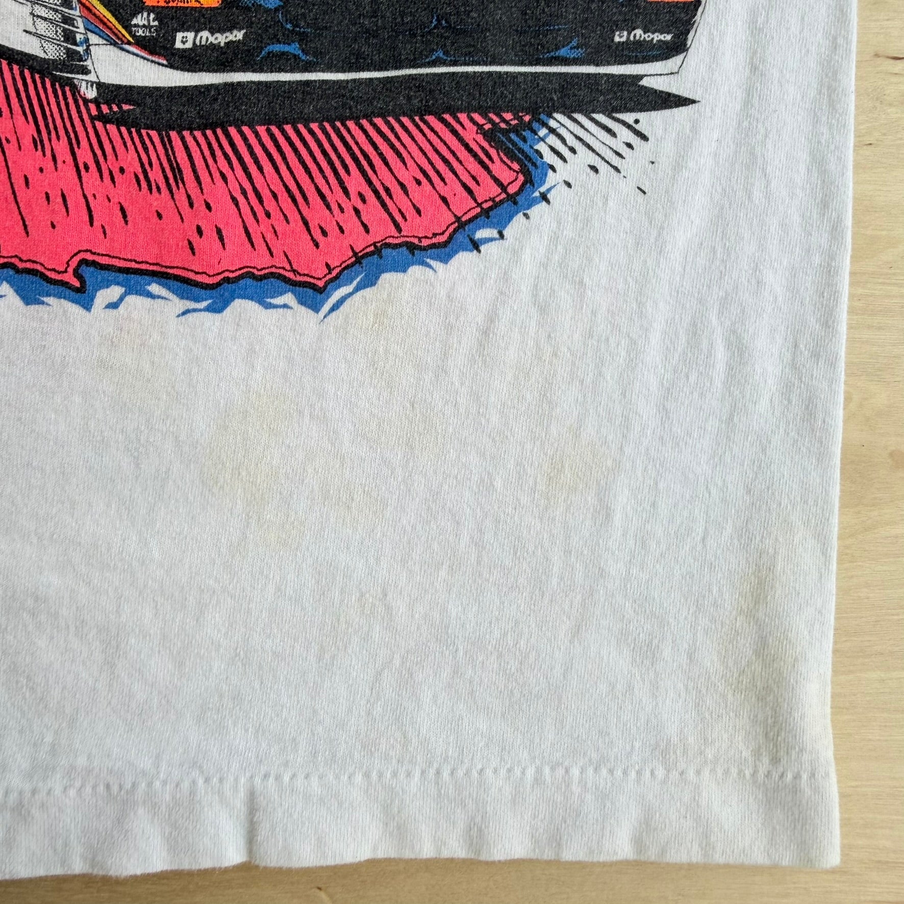 J- Vintage 90s The Dodge Boys Mopar Racing Signed Graphic Single Stitch Tee - M