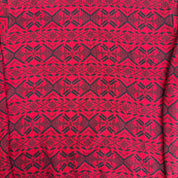 Vintage Chaps RL Red Patterned Cotton Knit Sweater - L