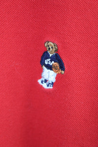 Vintage Polo Ralph Lauren Basketball Bear Polo Shirt