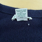 Vintage 90s Lacoste Izod Embroidered Logo Made In USA Cardigan Acrylic Knit Sweater - XL