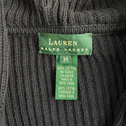 Vintage Y2K Women's Lauren Heavy Ribbed Knit Zip Up Hoodie - Women's M