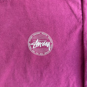 J- Vintage Stussy Logo Reggae Surf Roots Graphic Long Sleeve Tee - M