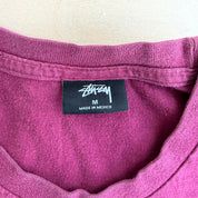 J- Vintage Stussy Logo Reggae Surf Roots Graphic Long Sleeve Tee - M