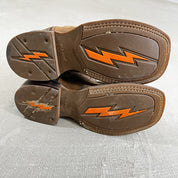 F- Old West Brown Leather Western Boots