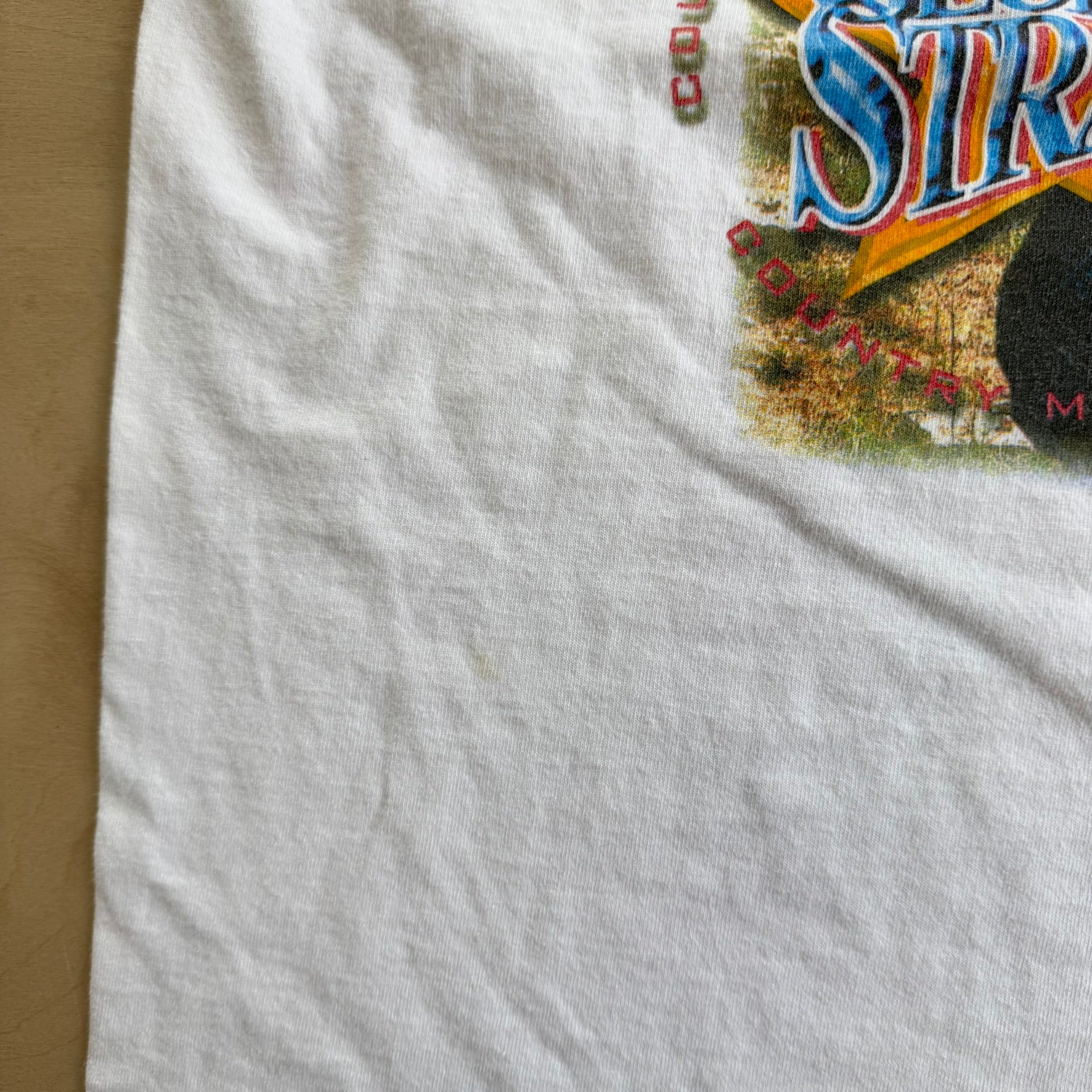 J- Vintage 90s George Strait Country Music Festival Picture Tee - XL