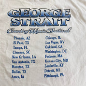 J- Vintage 90s George Strait Country Music Festival Picture Tee - XL