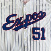 Vintage Montreal Expos Randy Johnson MLB Mitchell & Ness Baseball Jersey - 44 (fits L)