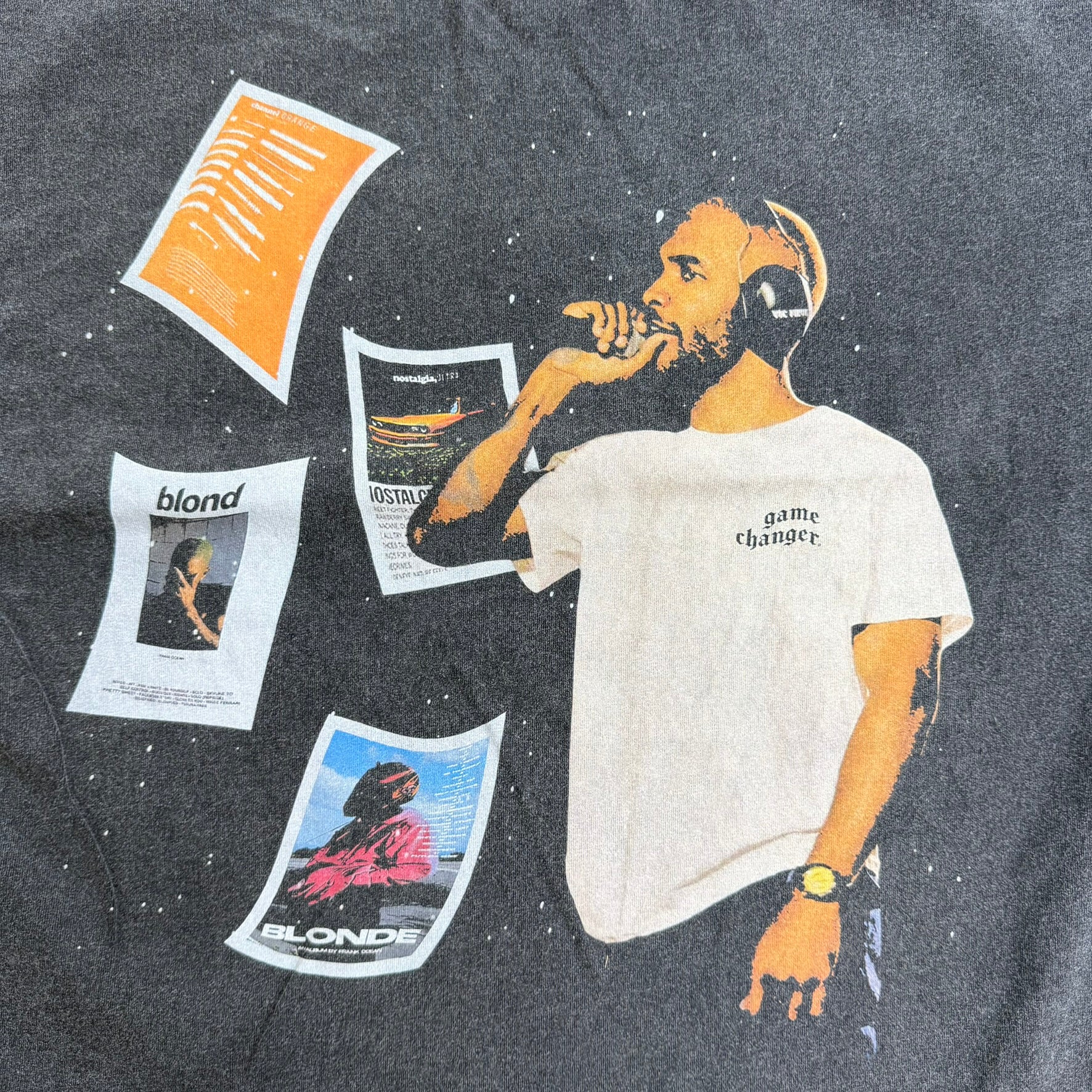 J- Frank Ocean Album Covers Graphic & Picture Cropped Tee - XL