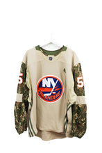 Load image into Gallery viewer, Z- New York Islanders Johnny Boychuk Game Worn NHL Adidas Signed Army Jersey
