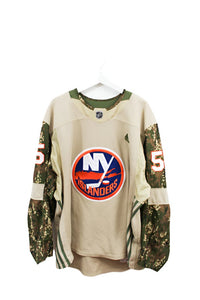 Z- New York Islanders Johnny Boychuk Game Worn NHL Adidas Signed Army Jersey