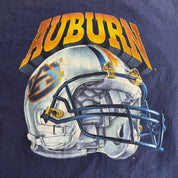 J- Vintage University Of Auburn Football Helmet Made In USA Single Stitch Tee - L