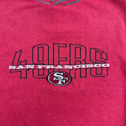 Vintage San Francisco 49ers NFL Starter Embroidered Text & Logo Crewneck - XL