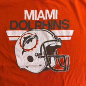 J- Vintage Miami Dolphins NFL Made In USA Single Stitch Tee - XL