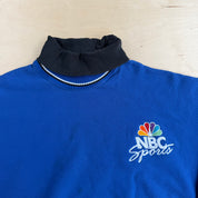 Vintage NBC Sports Embroidered Text & Logo Made In USA Turtle Crewneck - L
