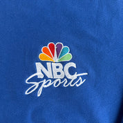 Vintage NBC Sports Embroidered Text & Logo Made In USA Turtle Crewneck - L