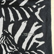 J- Vintage '93 Liquid Blue Zebras All Over Print Graphic Made In USA Single Stitch Tee - XL