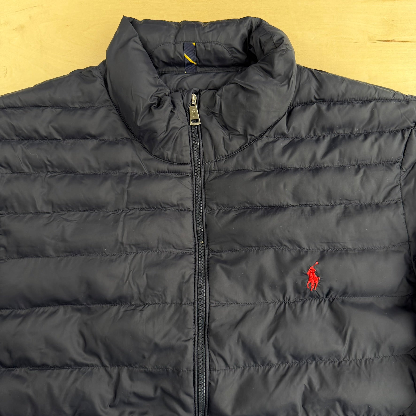 Vintage Polo RL Embroidered Logo Zip Up Puffer Winter Jacket - XL