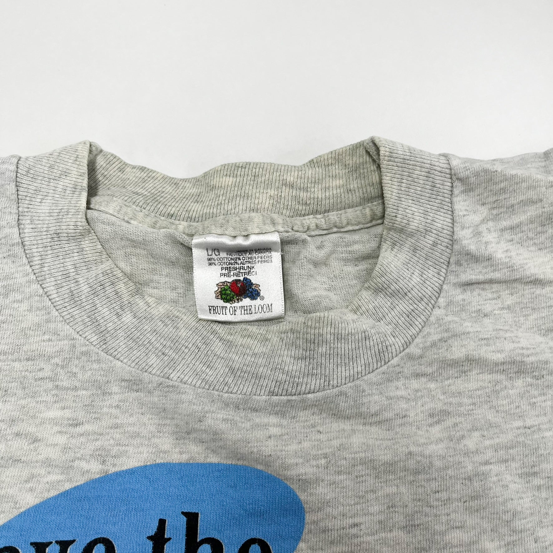 F- Vintage Shuswap Lake BC Save The Males Graphic Single Stitch Tee