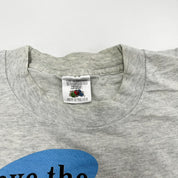F- Vintage Shuswap Lake BC Save The Males Graphic Single Stitch Tee