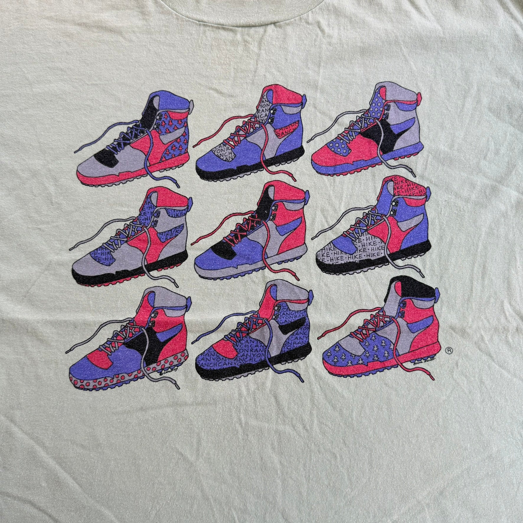 J- Vintage 90s Canyon Ranch Hiking Boots Graphic Made In USA Single Stitch Tee - XL
