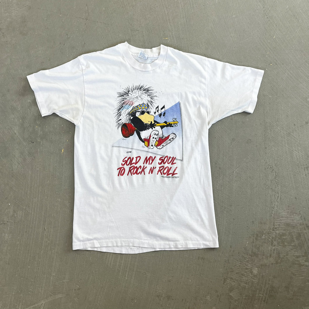 F- Vintage '86 Sold My Soul To Rock N' Roll Graphic Single Stitch Tee