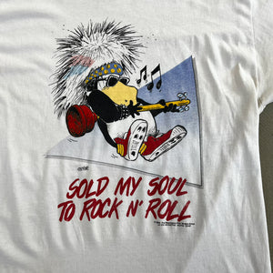 F- Vintage '86 Sold My Soul To Rock N' Roll Graphic Single Stitch Tee