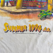 J- Vintage '94 The Flintstones & McDonald Summer 1994 Ad Graphic Single Stitch Tee - XL
