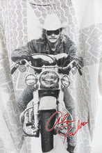 Load image into Gallery viewer, Vintage Alan Jackson Picture &amp; Motorcycle Print All Over Tee
