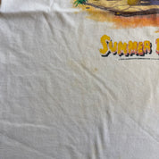 J- Vintage '94 The Flintstones & McDonald Summer 1994 Ad Graphic Single Stitch Tee - XL