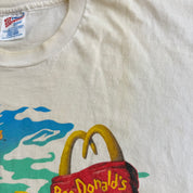 J- Vintage '94 The Flintstones & McDonald Summer 1994 Ad Graphic Single Stitch Tee - XL