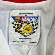 J- Vintage Nascar Valvoline Mark Martin Embroidered Text & Logo Lightweight Jacket - XL