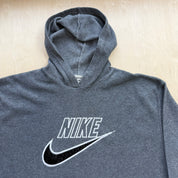 Vintage Nike Embroidered Text Polar Fleece Hoodie  - XL