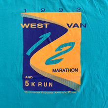 Load image into Gallery viewer, F- Vintage &#39;92 West Vancouver Marathon Graphic Single Stitch Tee

