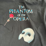 F- Vintage The Phantom Of The Opera Text & Graphic Single Stitch Tee