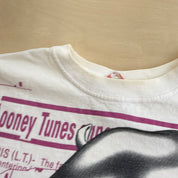 J- Vintage '95 Looney Tunes Tweety Flies Away To Paris Jumbo Print Graphic Tee - XL